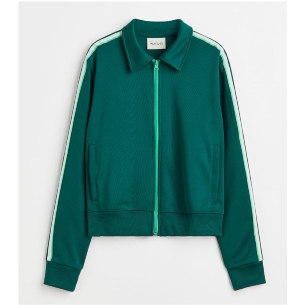 🌞 H&M Women's Dark Green Track Jacket